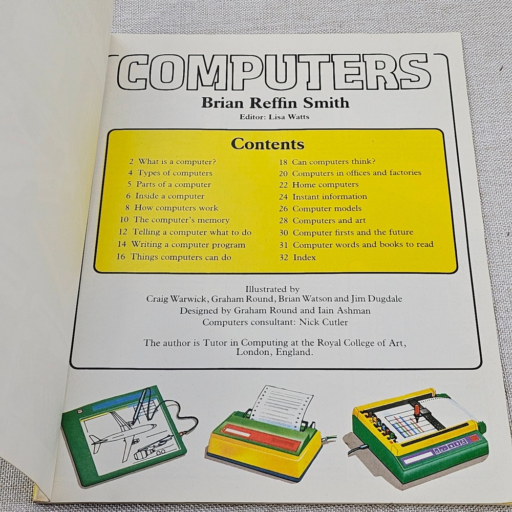 Usborne Guide To Computers Book 1983 Simple Introduction For Beginners Paperback - Picture 5 of 16